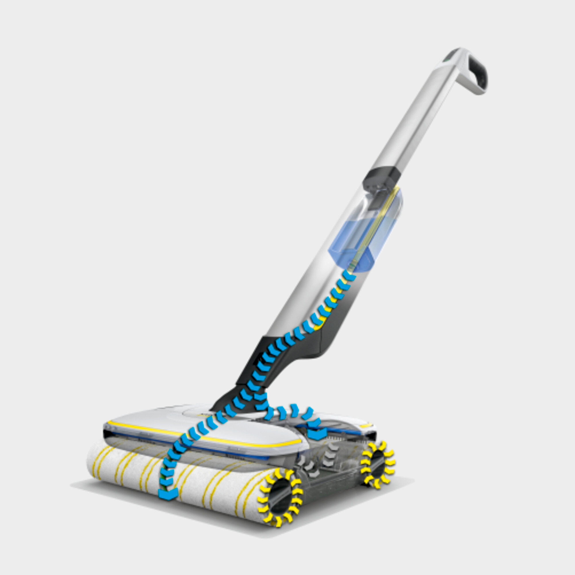 Электрошвабра Karcher FC 7 Cordless Plus - <h3>Универсальное решение: удаление любых повседневных сухих и влажных загрязнений в один прием</h3>
<p>
	 Экономия 50 % времени**: технология привода 4 роликовых щеток позволяет осуществлять влажную уборку без предварительной очистки пола пылесосом. Эффективный сбор волос благодаря специальному встроенному фильтру. Очистка вплотную к краям.
</p>