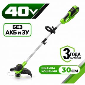 Аккумуляторный триммер Greenworks G40LT30 30см, 40v (без АКБ и З/У) Аккумуляторный триммер Greenworks G40LT30 30см, 40v (без АКБ и З/У)