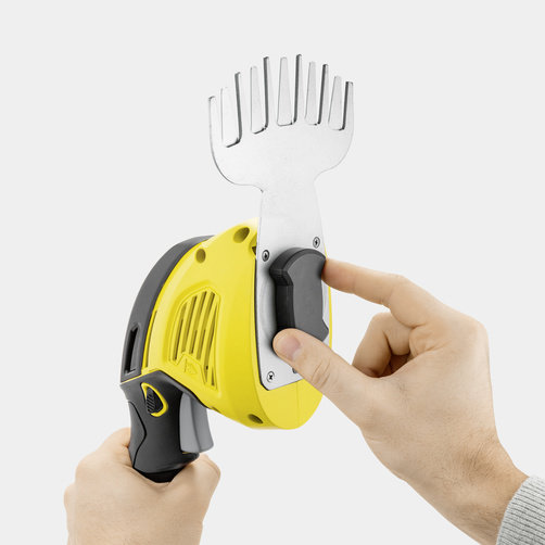 Аккумуляторные ножницы Karcher GSH 18-20 Battery - <h3>Pешение «2 в 1»</h3>
Легкая замена ножа для травы ножом для кустарника и наоборот.