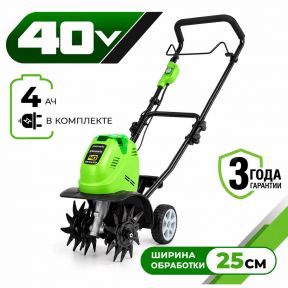 Аккумуляторный культиватор Greenwoks G40TL 26 см, 40v (АКБ 1х4Ah и З/У) Аккумуляторный культиватор Greenwoks G40TL 26 см, 40v (АКБ 1х4Ah и З/У)