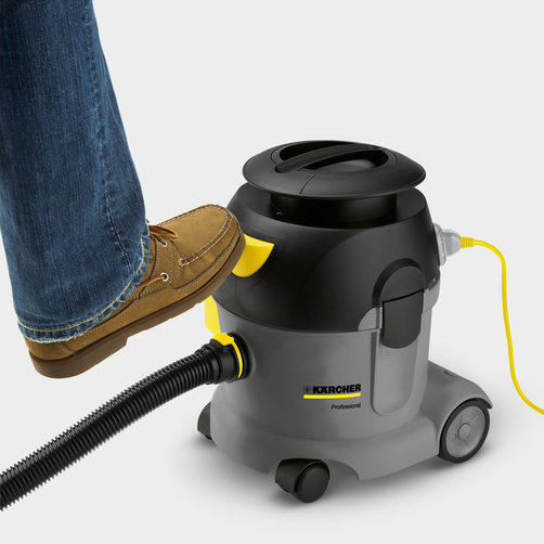 Профессиональный пылесос сухой уборки Karcher T 10/1 Adv - <h3>Основной корзинный фильтр из допускающего промывку нетканого материала</h3>
<p>
Очень прочный и достаточно плотный для использования без фильтр-мешка.
 </p>