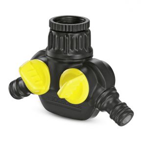 Распределитель 2-х канальный Karcher G3/4, G1/2 для систем полива Распределитель 2-х канальный Karcher G3/4, G1/2 для систем полива
