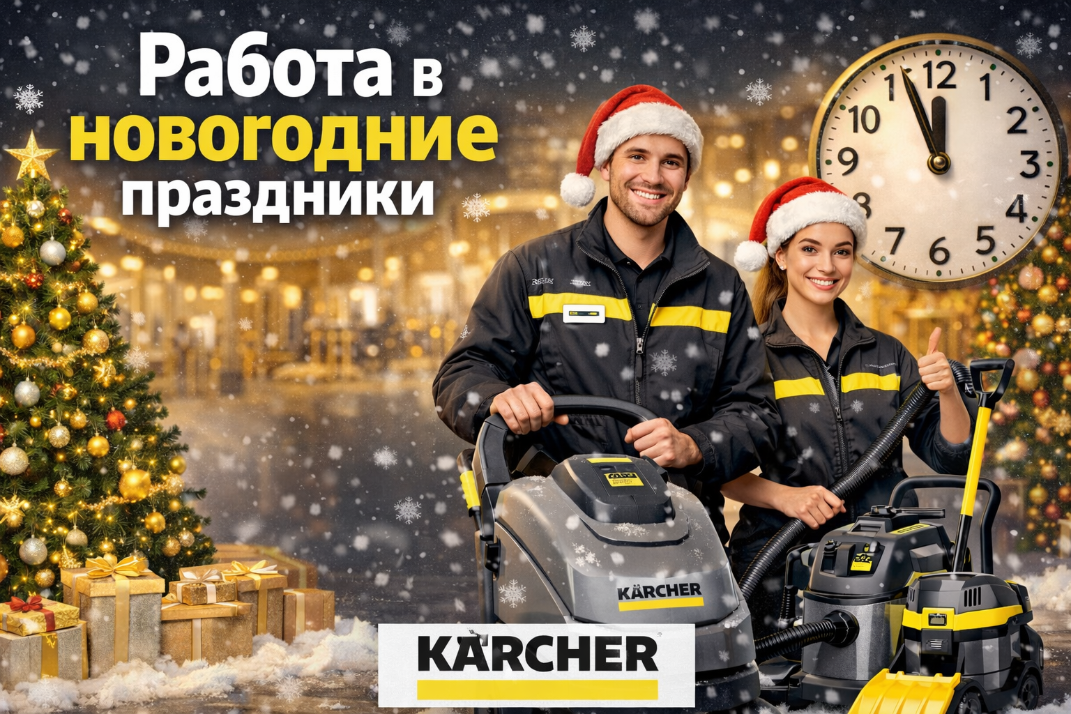 График работы Керхер центров в новогодние праздники