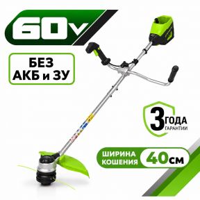 Аккумуляторный триммер Greenworks GD60BCB, 40см, б/щ, 60v (без АКБ и З/У) Аккумуляторный триммер Greenworks GD60BCB, 40см, б/щ, 60v (без АКБ и З/У)