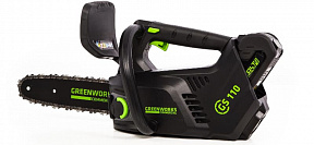 Аккумуляторная пила цепная одноручная Greenworks GD40TCS 25см, б/щ, 40v (без АКБ и З/У) - изображение 2