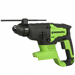 Аккумуляторный перфоратор Greenworks GD24SDS2 б/щ, 2 Дж, 24v (без АКБ и З/У) - изображение 2