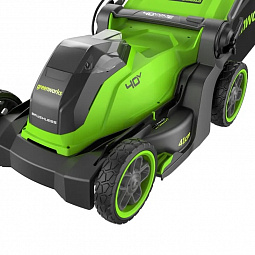 Аккумуляторная газонокосилка Greenworks GD40LM411 41см, б/щ, 40v (АКБ 1х5Ah и З/У) - изображение 2