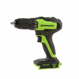Аккумуляторная дрель-шуруповерт Greenworks GD24DD35K2, 24v (АКБ 1х2Ач и З/У) - изображение 4