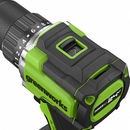 Аккумуляторная дрель-шуруповерт Greenworks DD560 б/щ, 60 Н·м, 24v (АКБ 1х4Ah, З/У) - изображение 2