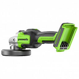 Аккумуляторная угловая шлифовальная машина Greenworks GD24AGK4 б/щ, 24v (АКБ 1х4Ah, З/У, сумка) - изображение 2