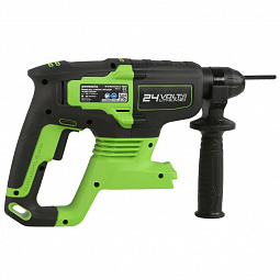 Аккумуляторный перфоратор Greenworks GD24SDS2K4 б/щ, 2 Дж, 24v (АКБ 1х4Ah, З/У, сумка) - изображение 2