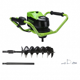 Бур моторизированный аккумуляторный Greenworks GC-AUGER б/щ (без АКБ и З/У) - изображение 2