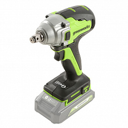 Аккумуляторный ударный гайковерт Greenworks GD24IW б/щ, 1/2, 400 Н·м, 24v (без АКБ и З/У) - изображение 2
