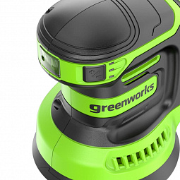 Аккумуляторная эксцентриковая шлифмашина Greenworks OS325 125мм, 24v (без АКБ и З/У) - изображение 4